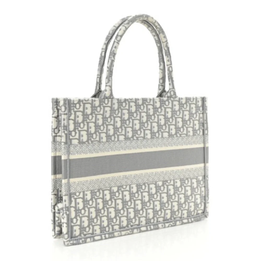 Christian Dior Oblique Medium Book Tote in Grey - Picture 2 of 10